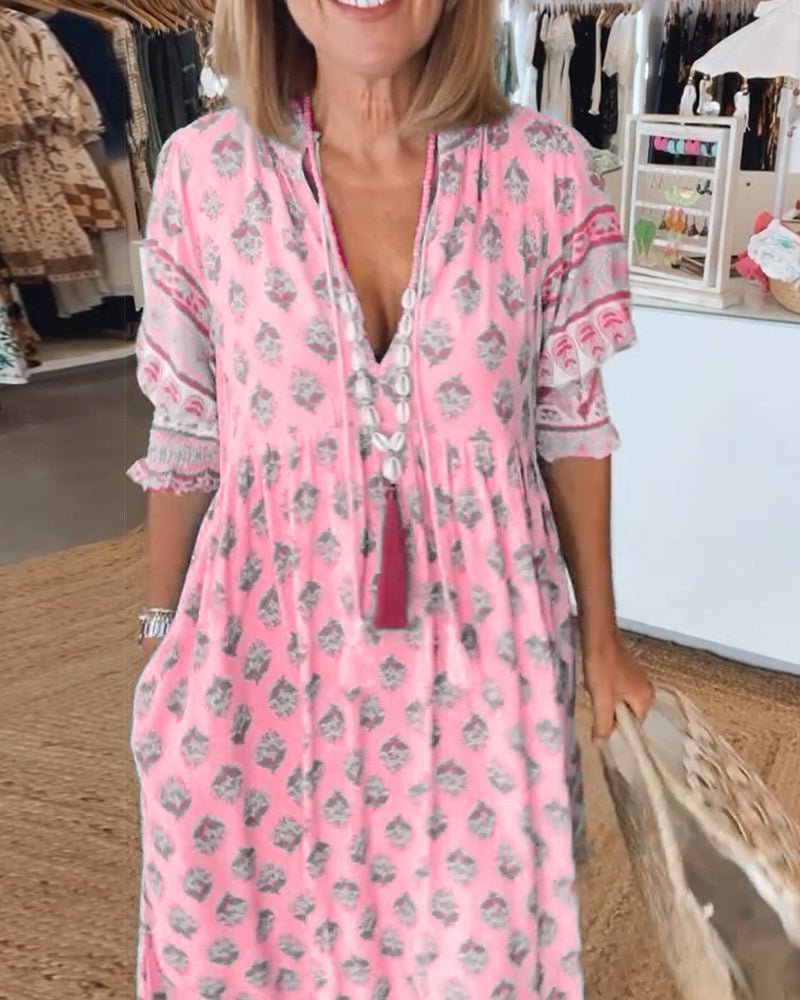 Rosangela - Vestido Midi Floral
