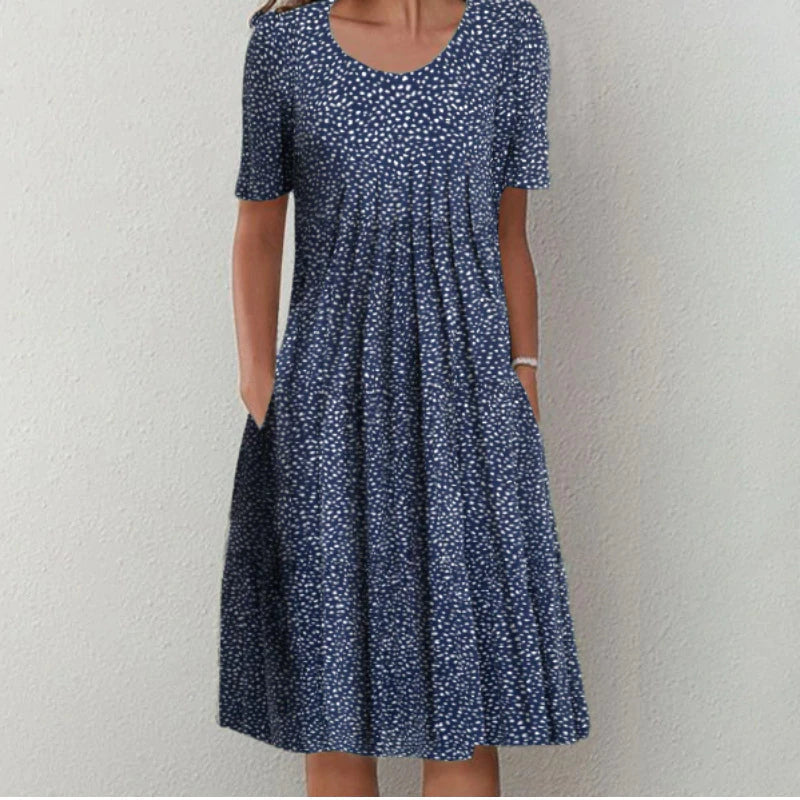 Ruby - Vestido Floral Com Pregas No Busto