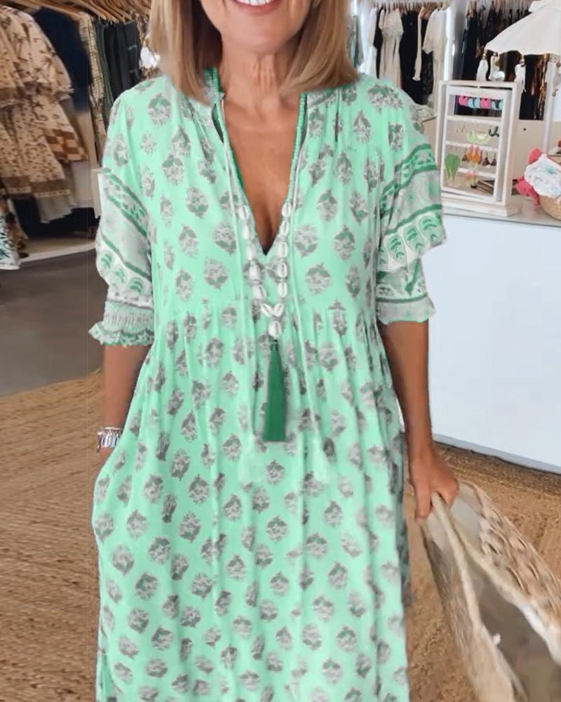 Rosangela - Vestido Midi Floral