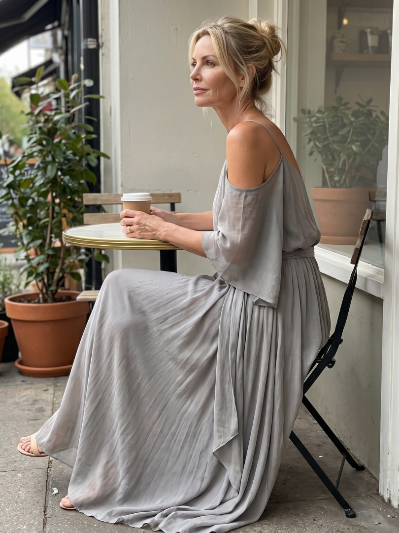 Marisol - Conjunto Blusa Ombro Vazado e Calça Pantalona