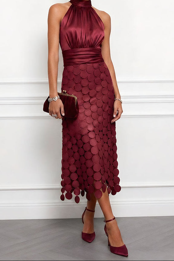Cecília - Vestido Midi Elegante para Cerimônias