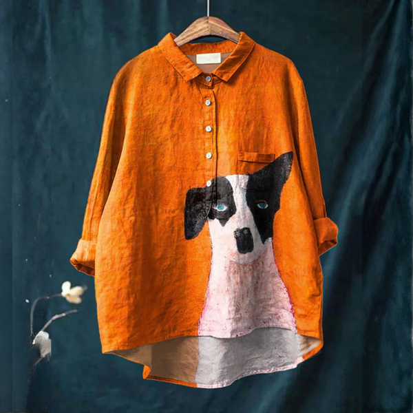 Daniela - Blusa com Retrato de Cachorro
