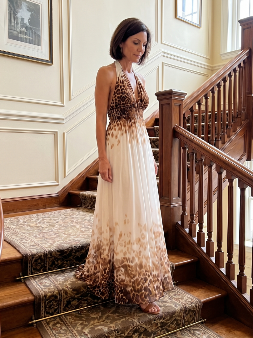 Orlune - Vestido Midi Plissado Branco