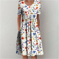Ruby - Vestido Floral Com Pregas No Busto