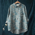 Giselle - Blusa com Estampa de Florzinhas Miúdas