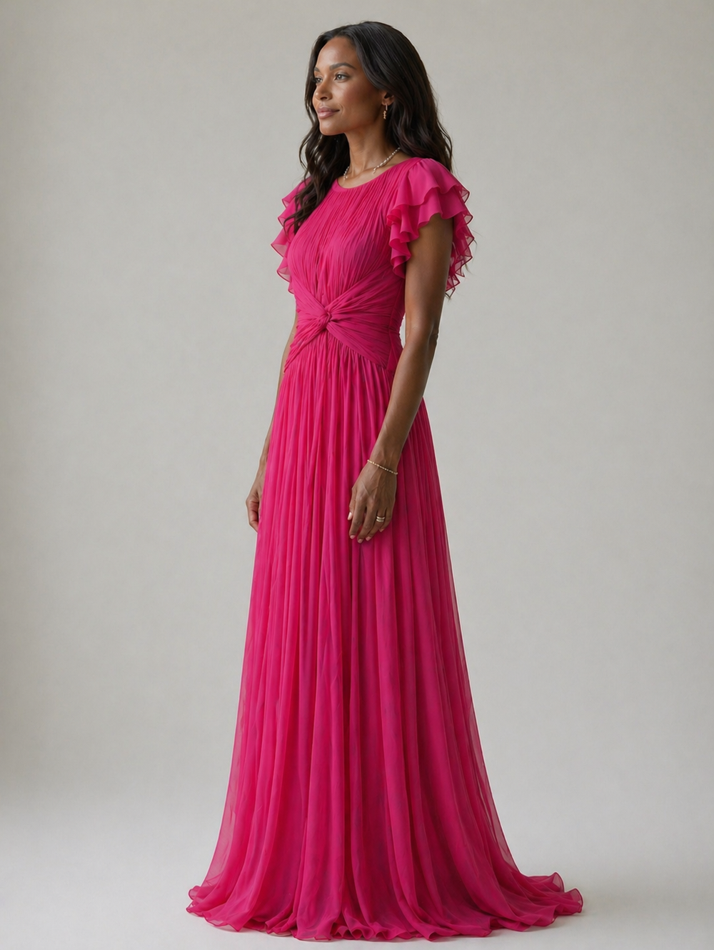 Alícia - Vestido de Festa Plissado