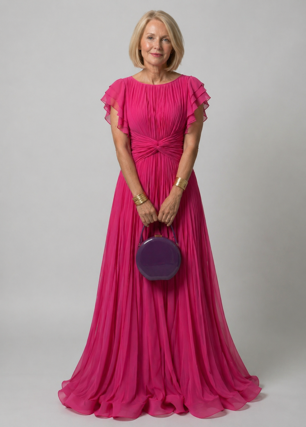 Alícia - Vestido de Festa Plissado