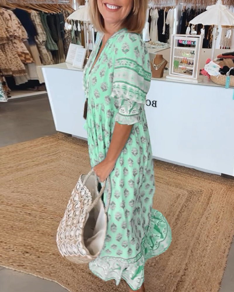 Rosangela - Vestido Midi Floral