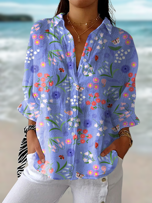 Zoraide - Camisa Feminina Floral