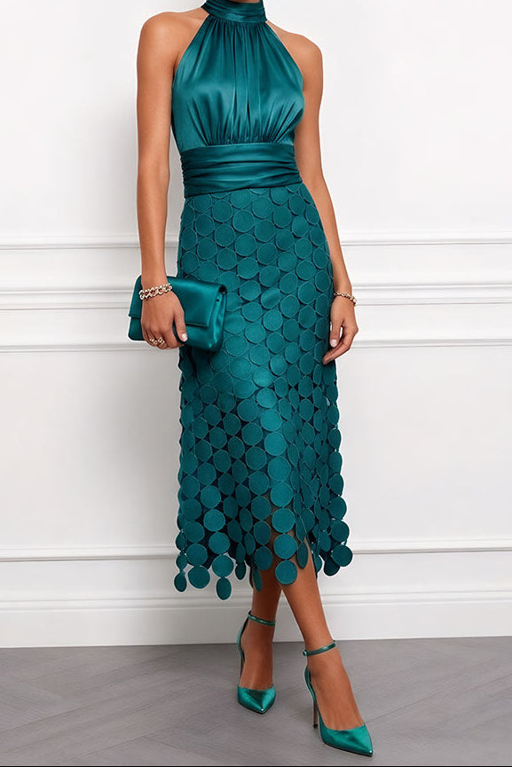 Cecília - Vestido Midi Elegante para Cerimônias