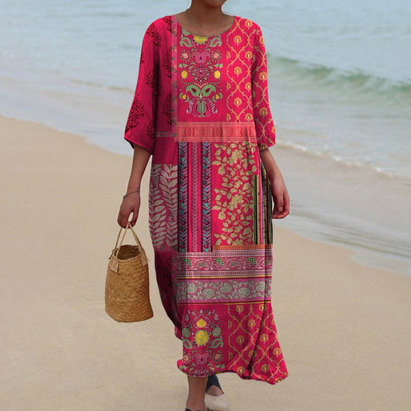 Aldenira - Vestido Longo Boho para o Verão