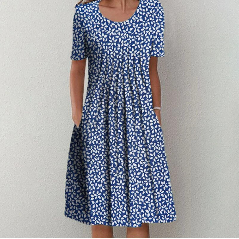 Ruby - Vestido Floral Com Pregas No Busto