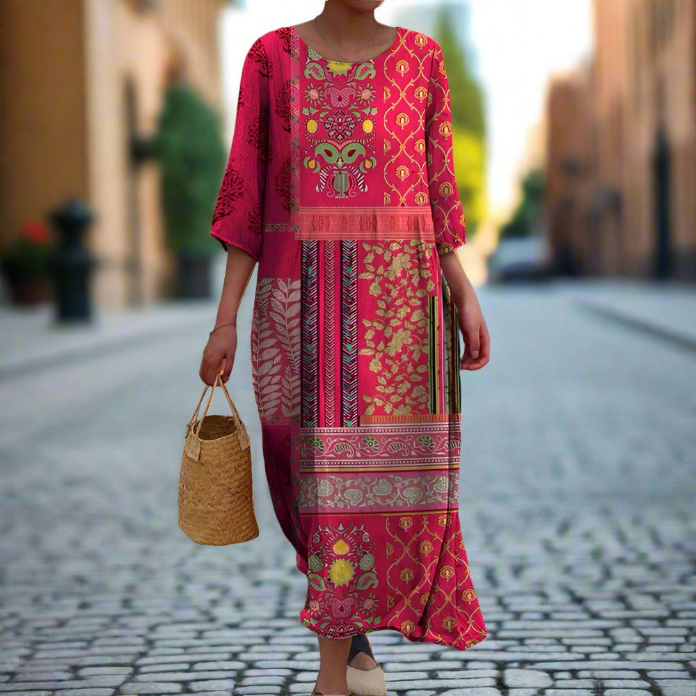 Aldenira - Vestido Longo Boho para o Verão