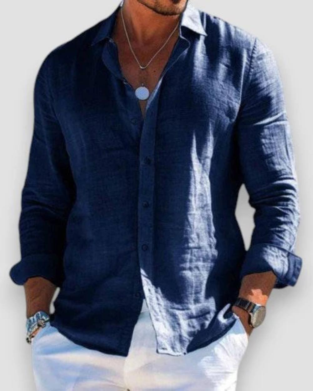 Honório - Camisa Masculina Manga Longa
