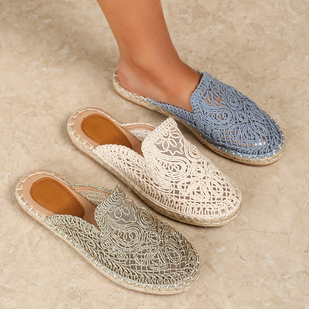 Ermelinda - Sandália Feminina Slip On Trançada