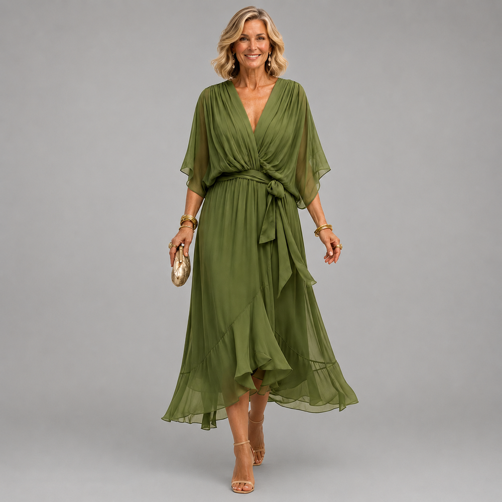Monica - Vestido com Decote V