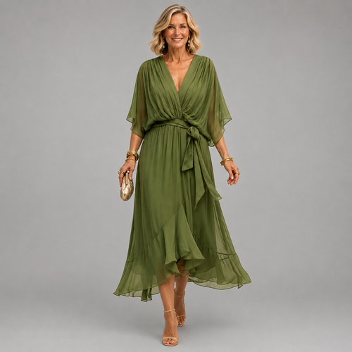 Monica - Vestido com Decote V
