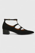 Lyn - Scarpin de Bico Fino com Tiras e Salto Bloco