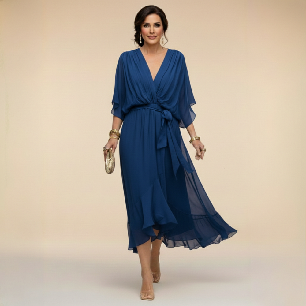 Monica - Vestido com Decote V