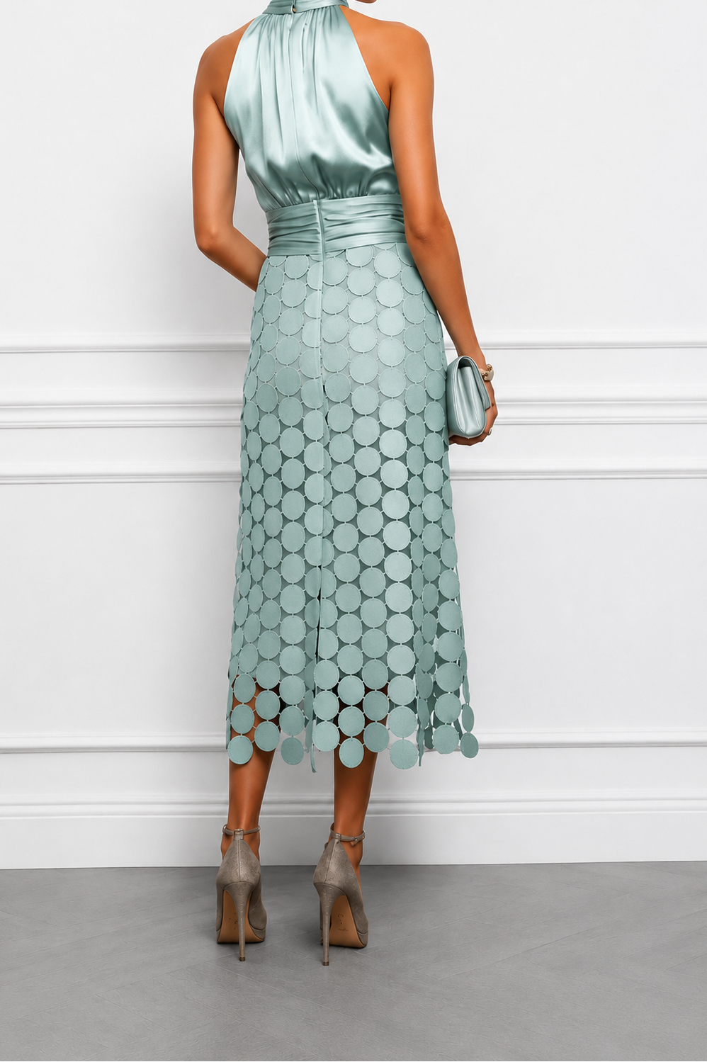Cecília - Vestido Midi Elegante para Cerimônias