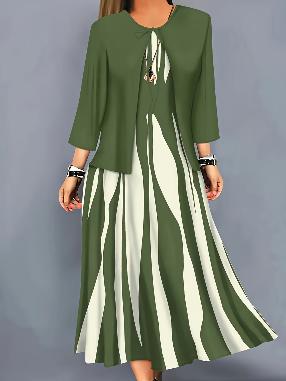 Ionete - Vestido de Festa Elegante Fluido
