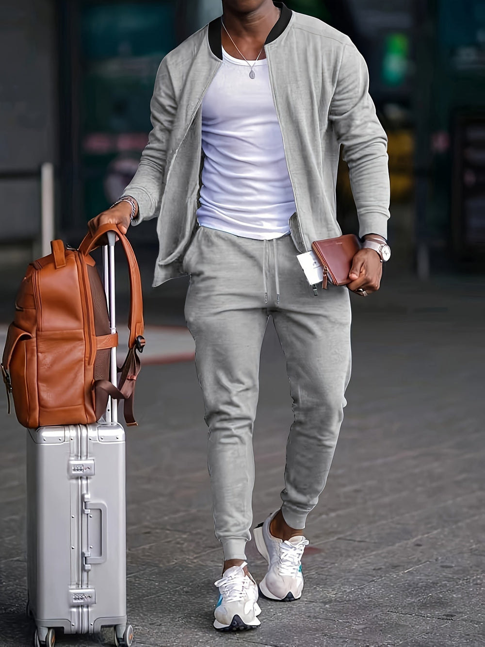 Zenon - Conjunto Masculino Casual Solto