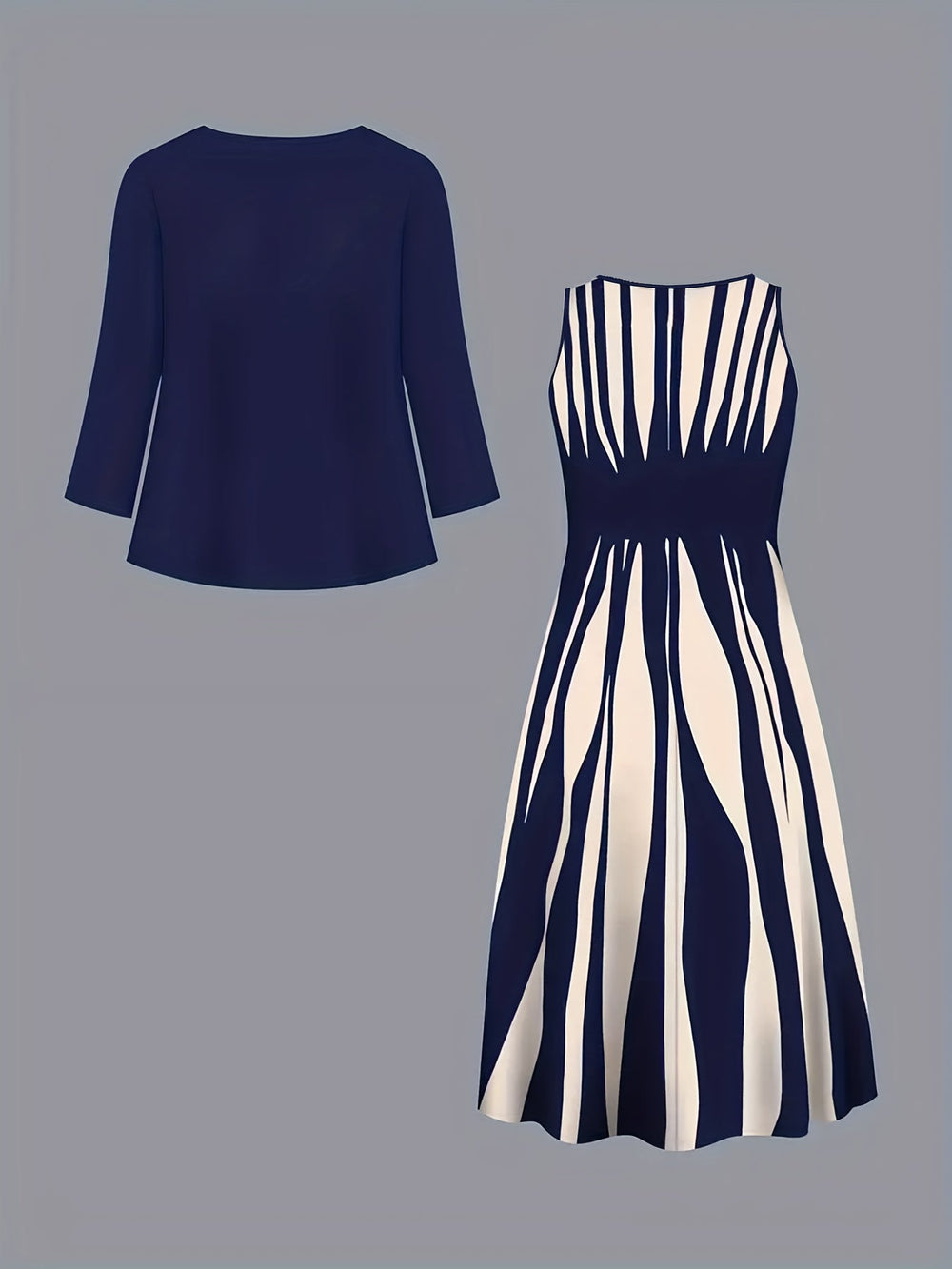 Ionete - Vestido de Festa Elegante Fluido
