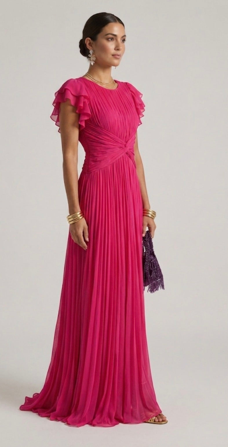 Alícia - Vestido de Festa Plissado