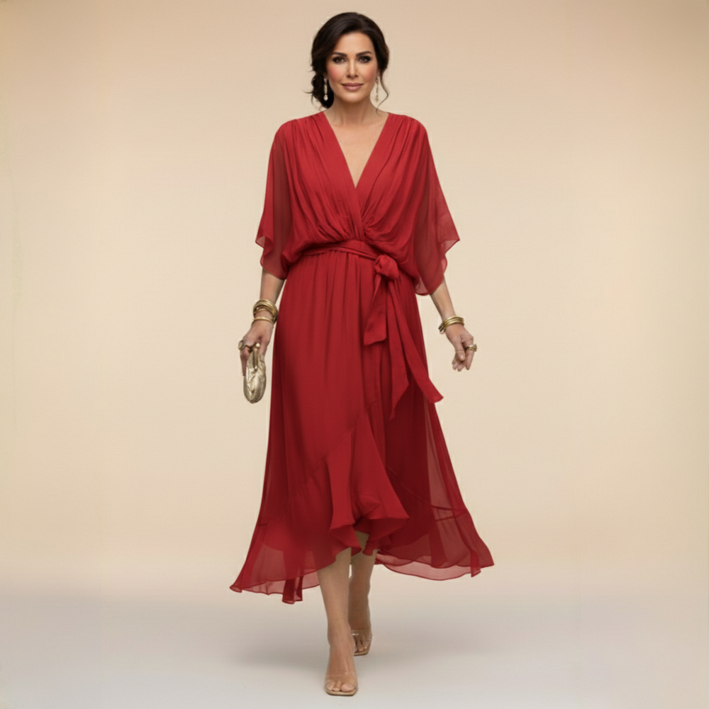 Monica - Vestido com Decote V
