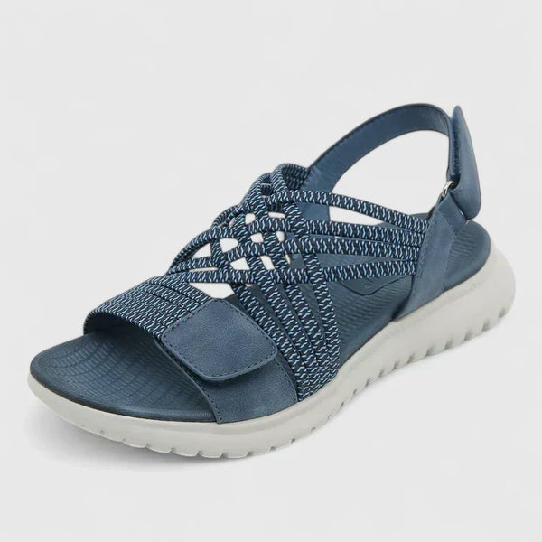 Sharra - Papete com Cordões Elásticos Cruzados e Velcro