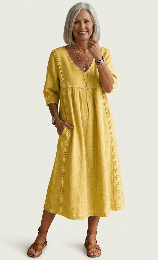Juliette - Vestido Longo Evasê Elegante