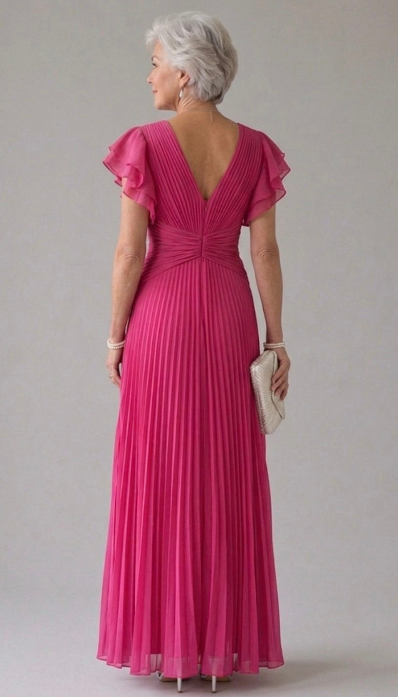 Alícia - Vestido de Festa Plissado