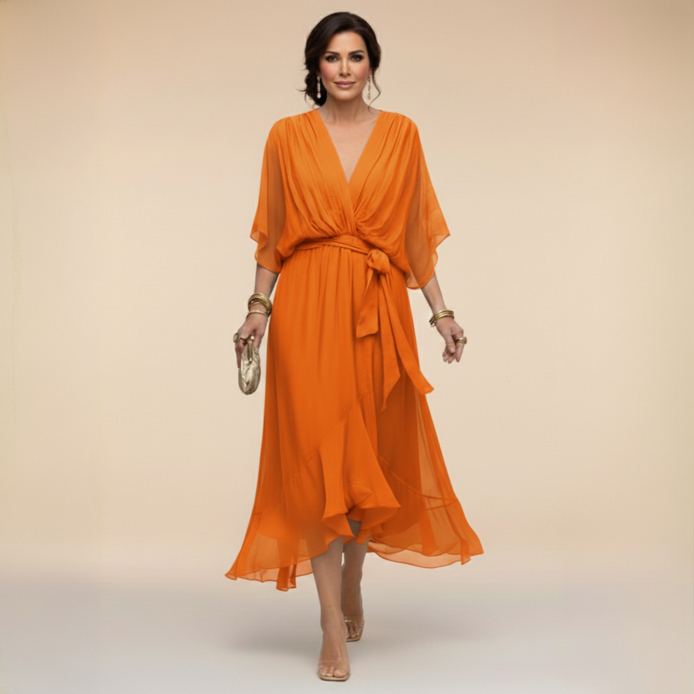 Monica - Vestido com Decote V