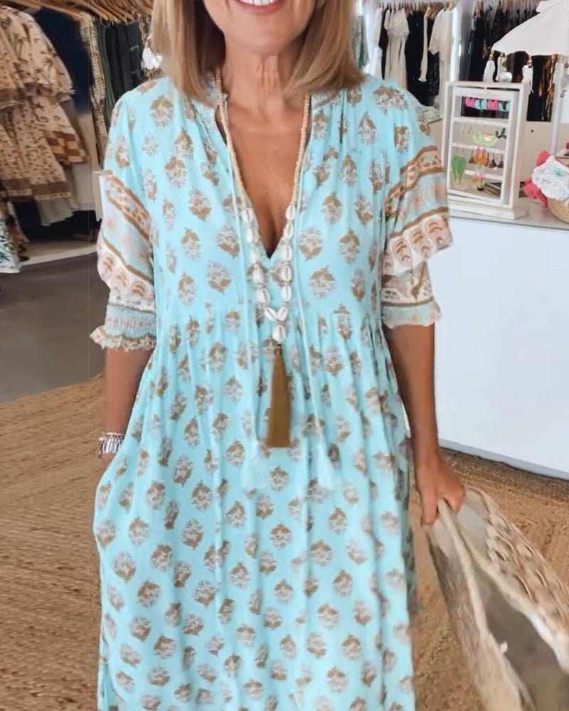 Rosangela - Vestido Midi Floral