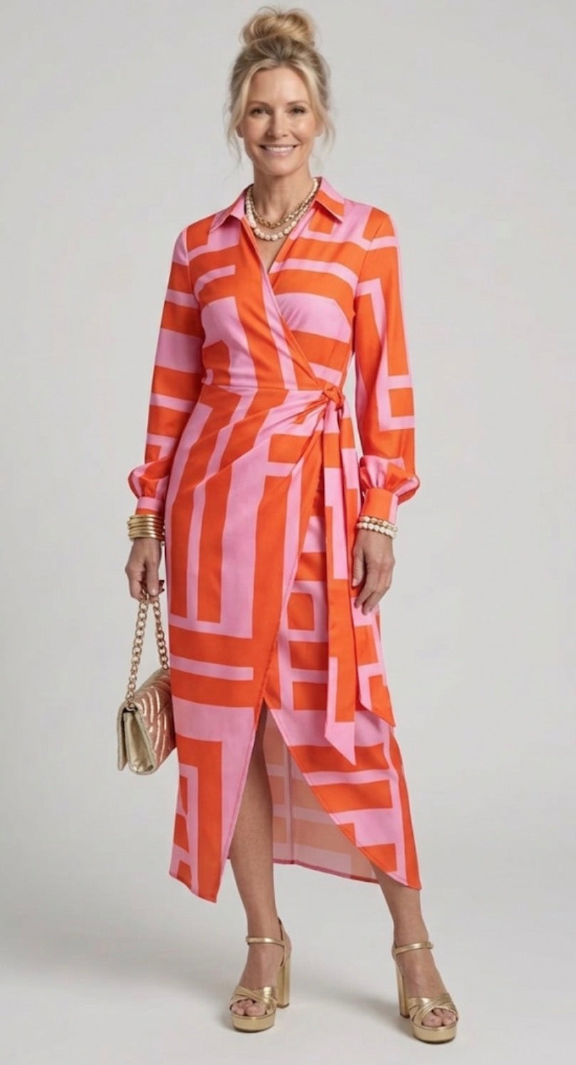 Gabriela - Vestido Envelope Estampado