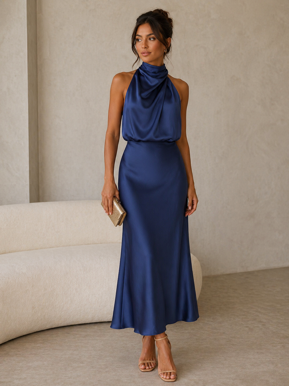 Elisa - Vestido Drapeado