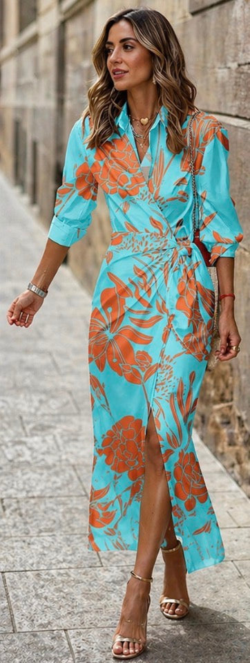 Gabriela - Vestido Envelope Estampado