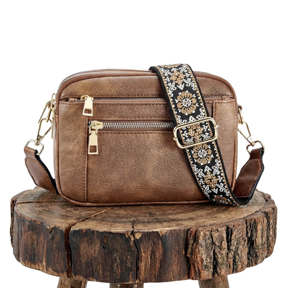 Mariana - Bolsa Transversal com Alça Larga Estampada