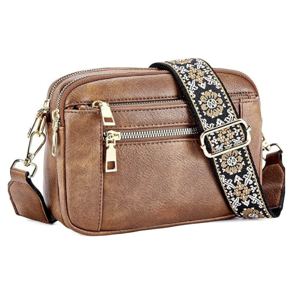 Mariana - Bolsa Transversal com Alça Larga Estampada