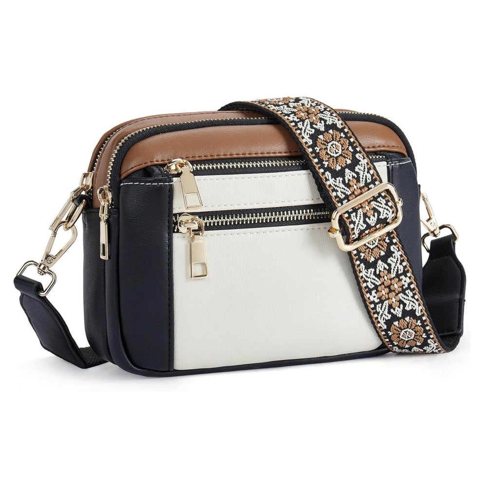 Mariana - Bolsa Transversal com Alça Larga Estampada