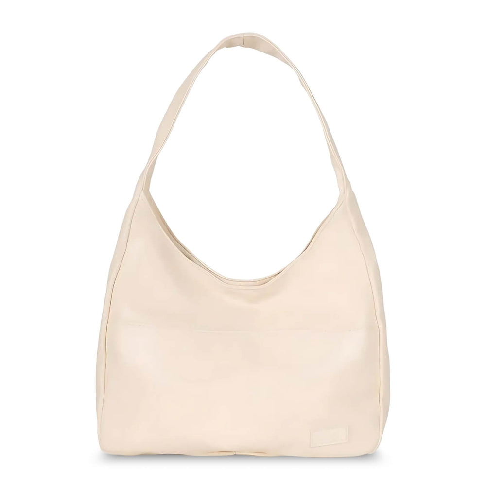 Natália - Bolsa de Ombro Hobo com Bolso Frontal