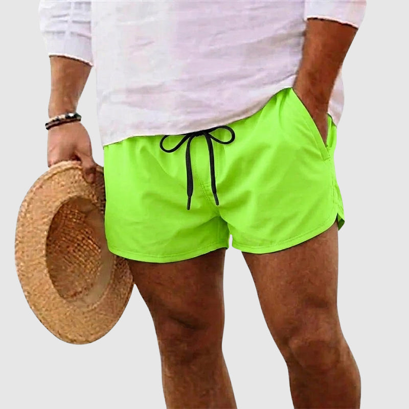 Lucindo - Short Masculino com Cordão Secagem Rápida