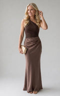 Alana - Vestido Longo Acetinado
