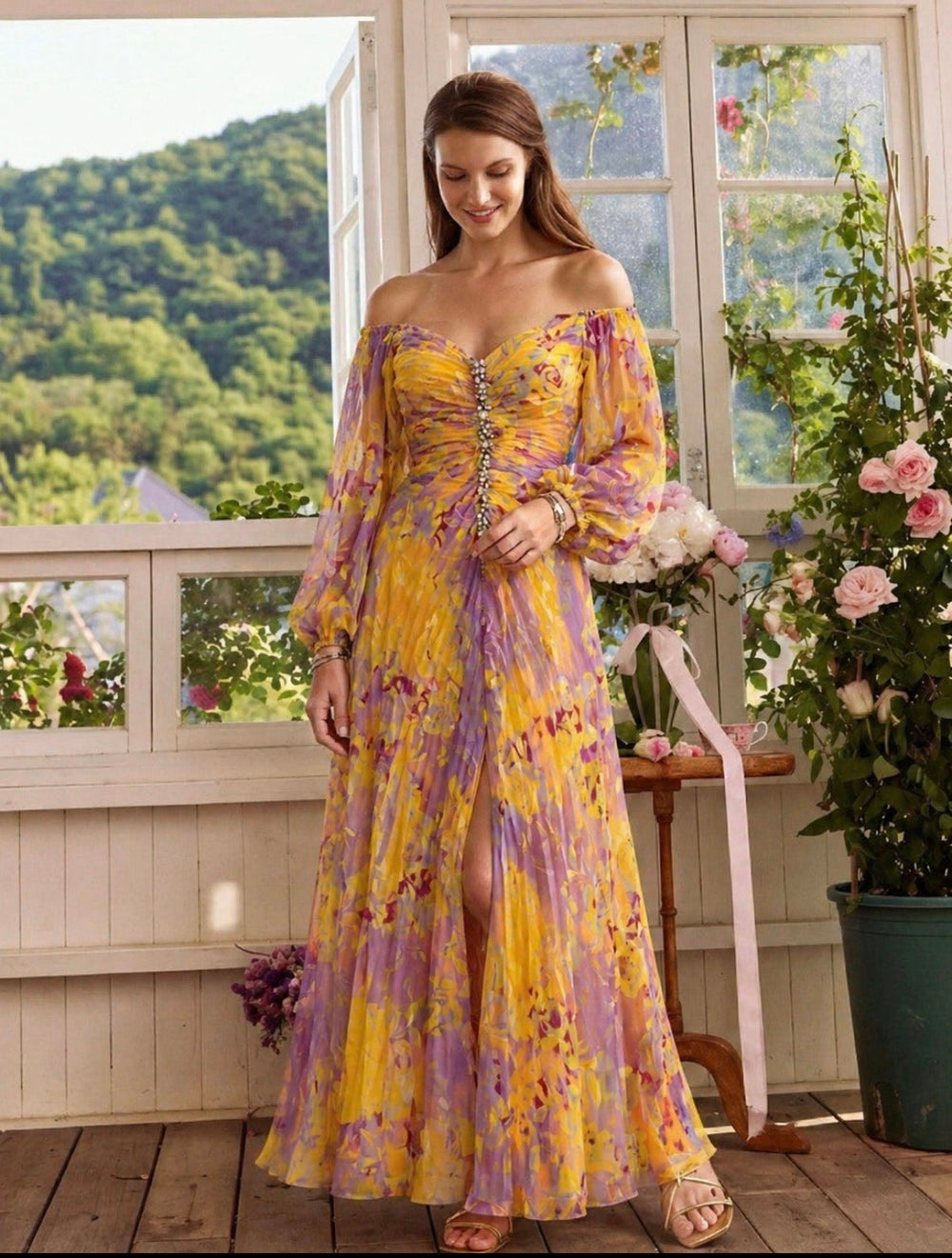Dandara - Vestido Elegante com Decote V