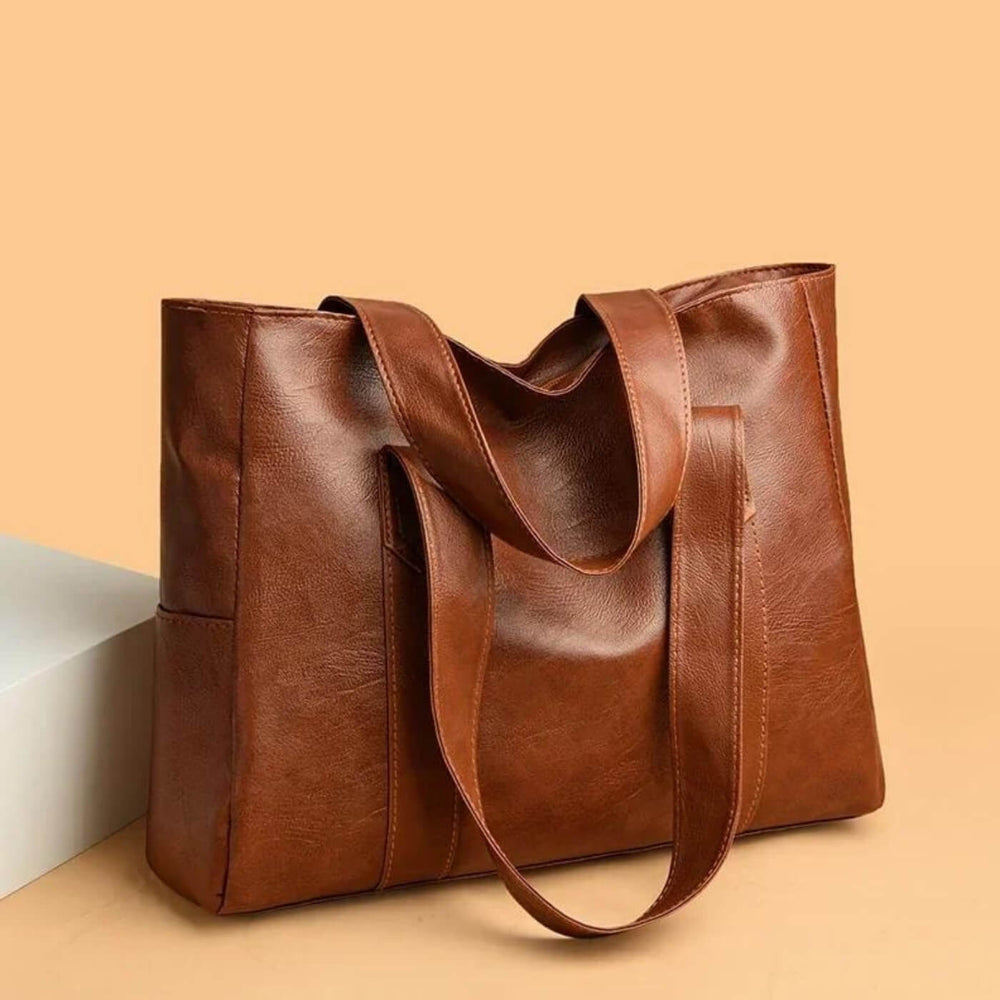 Júlia - Bolsa Tote com Alças Costuradas em V