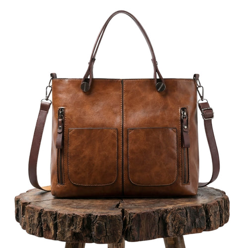 Juliana - Bolsa Tote com Bolsos Frontais com Zíper
