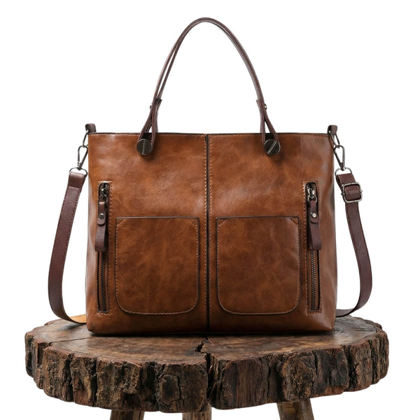 Juliana - Bolsa Tote com Bolsos Frontais com Zíper
