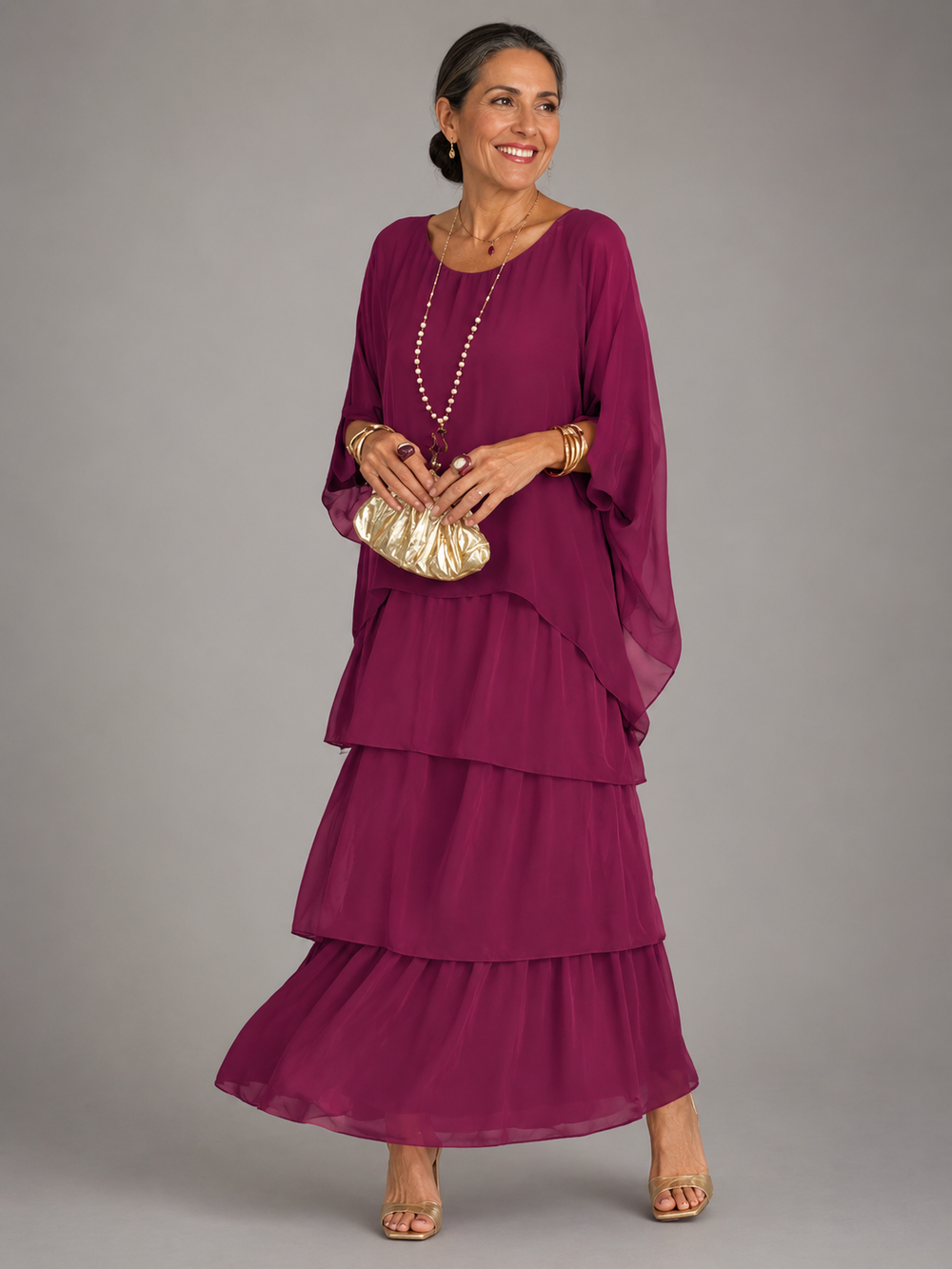 Lara - Vestido Longo Elegante Fluido