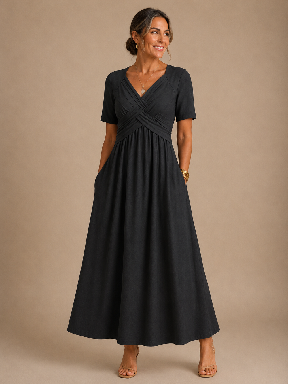 Angeli - Vestido Midi Elegante