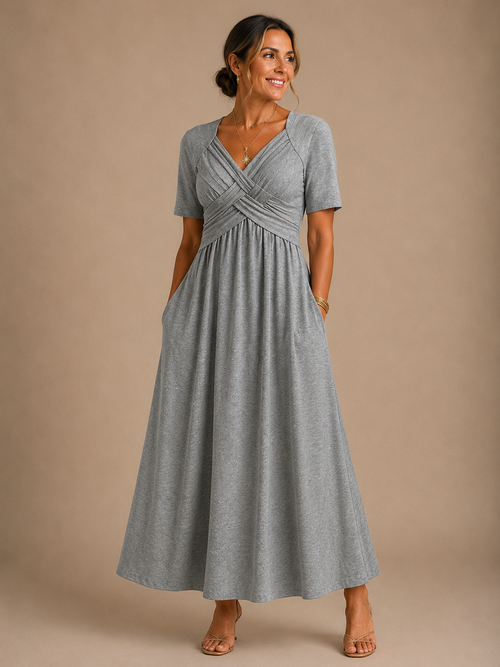 Angeli - Vestido Midi Elegante